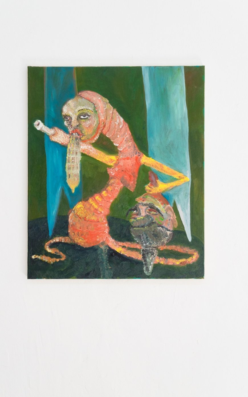 Joseph Geagan, Bone Frau, 2018, Oil on canvas, 60 x 50 cm 