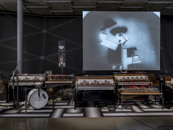 "Connected. Peter Kogler with ...", Installation view, 2019, Photo: Universalmuseum Joanneum/N. Lackner