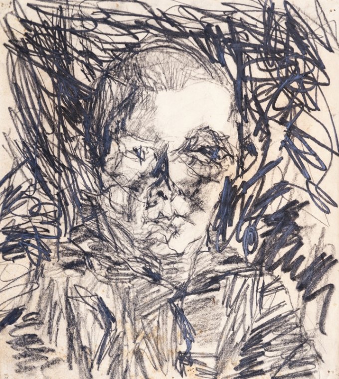 Edmund Kalb, Porträt eines Kindes, um 1938, Grafit auf Papier, Privatbesitz Rudolf Sagmeister. Foto: Privatbesitz Rudolf Sagmeister