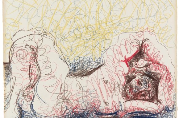 Pablo Picasso, Homme nu couché, 1967, Farbkreidezeichnung auf Velin, 51,8 x 64,4 cm | Schätzpreis: € 360.000 – 400.000,-