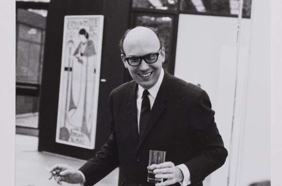Werner Hofmann und vier Mitarbeiter beim Kunsttransport, 1960er-Jahre | Foto: mumok Archiv