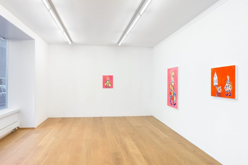 André Butzer, 2019, Ausstellungsansicht, Kirchgasse, Steckborn