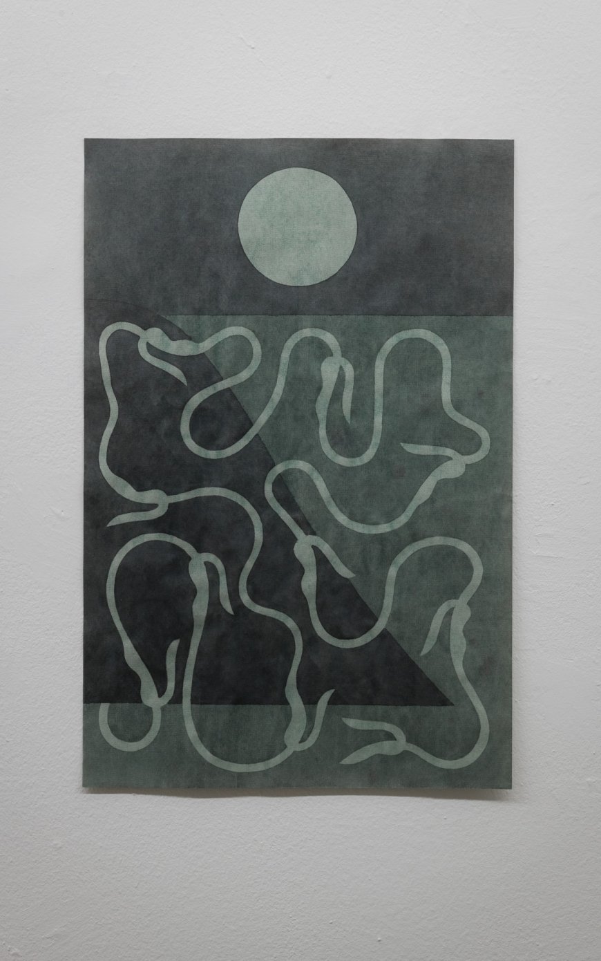 Berthold Reiss, Saat, 2019, Aquarell auf Papier, 47 x 31,1 cm | Courtesy Galerie Rupert Pfab