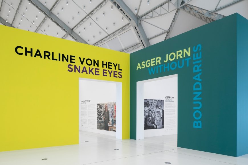 Charline von Heyl, Snake Eyes, 2018, Ausstellungsansicht, Deichtorhallen Hamburg