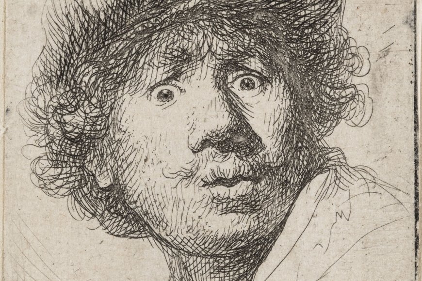  Rembrandt, Selbstbildnis mit aufgerissenen Augen, 1630 © SKD, Foto: Andreas Diesend 