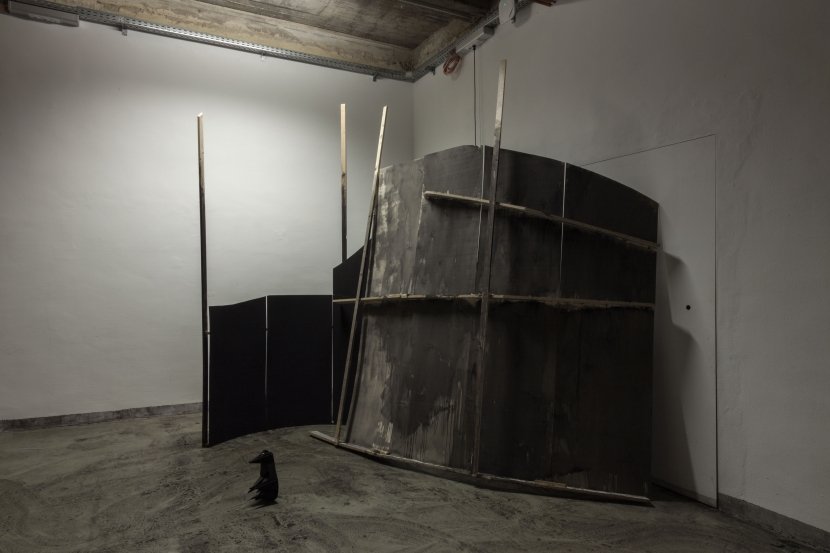 Eugen Wist, Studio Shells, 2018, Ausstellungsansicht, Skulpturinstitut, Wien