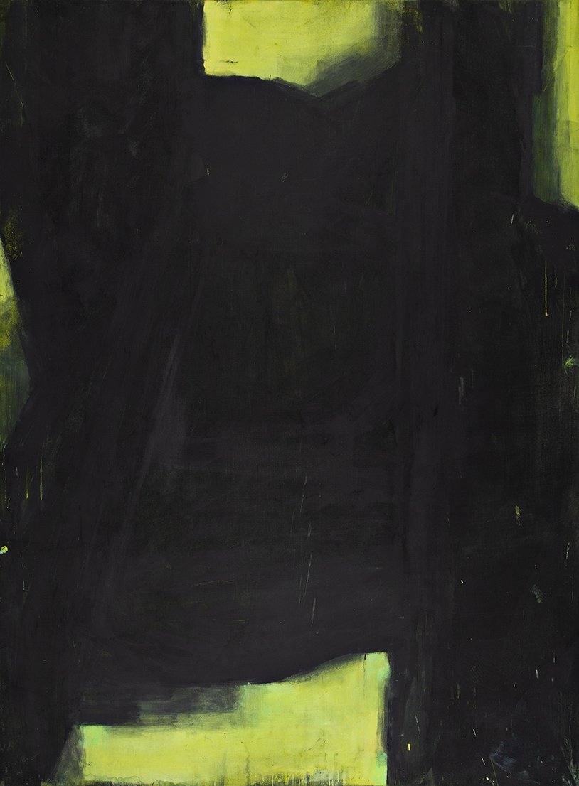 Walter Vopava, o. T., 2000, Dispersion auf Leinwand, 280 x 206 cm, Signatur Rückseite rechts unten: Vopava, Provenienz: Privatbesitz Wien