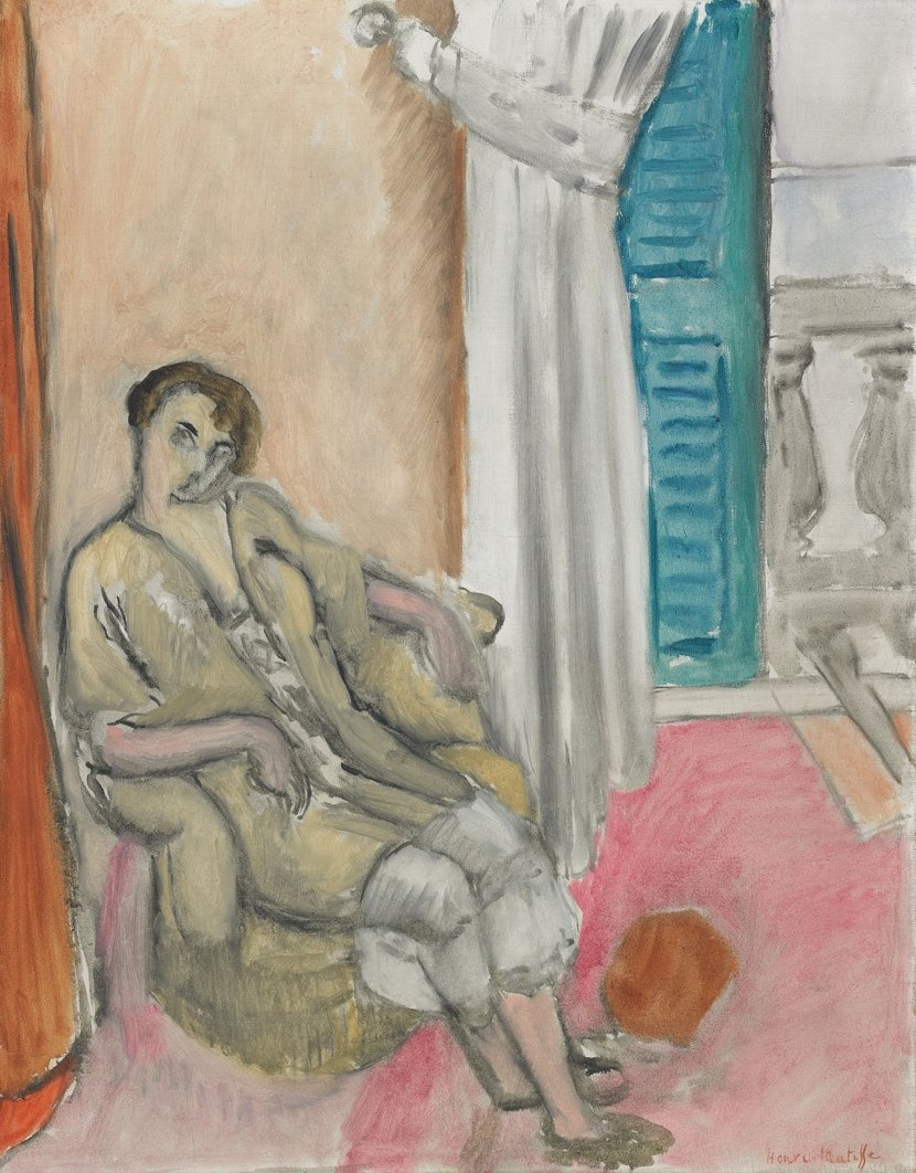 Henri Matisse, Femme assise devant la fenètre ouverte, 1919 | Dauerleihgabe an Hahnloser/Jaeggli Stiftung, Villa Flora, Winterthur Foto: Reto Pedrini, Zürich