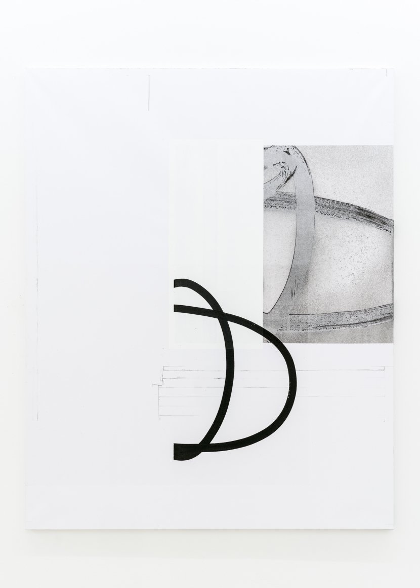 Johannes Tassilo Walter, O.T. (DOG 4), 2018, Mischtechnik auf Papier auf Keilrahmen, 150 x 120 cm
