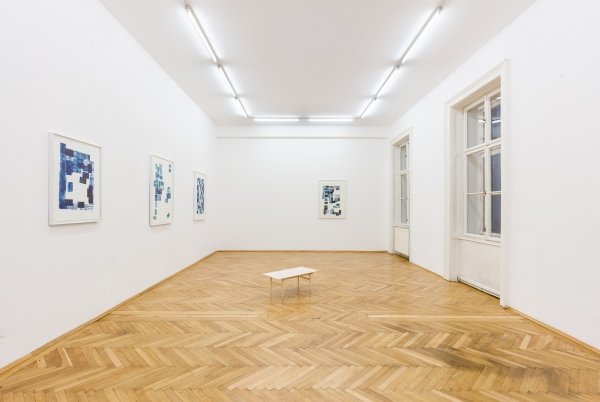 Knut Ivar Aaser, Bordskikk, 2019, Ausstellungsansicht, Felix Gaudlitz, Wien