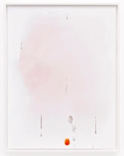 Lisa Holzer, The party sequel (Paris), 2017, Pigmentdruck auf Baumwollpapier, Crystal Clear 202/1 Polyurethan und Acrylfarbe auf Glas, 110,3 × 86,3 cm, Edition: 1/1 + 1 AP | Eingeliefert von Galerie Emanuel Layr, Wien. Mit Dank an Lisa Holzer