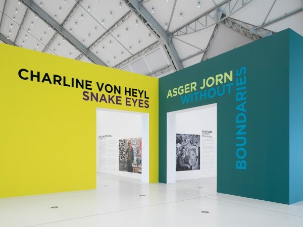 Charline von Heyl, Snake Eyes, 2018, Ausstellungsansicht, Deichtorhallen Hamburg
