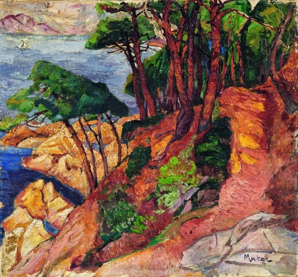 Mela Muter, Landschaft mit Kiefern (Paysage), 1915, Öl auf Leinwand, 77 x 83 cm, Provenienz: Nachlass der Künstlerin, Taxe 60 000 – 80 000 €