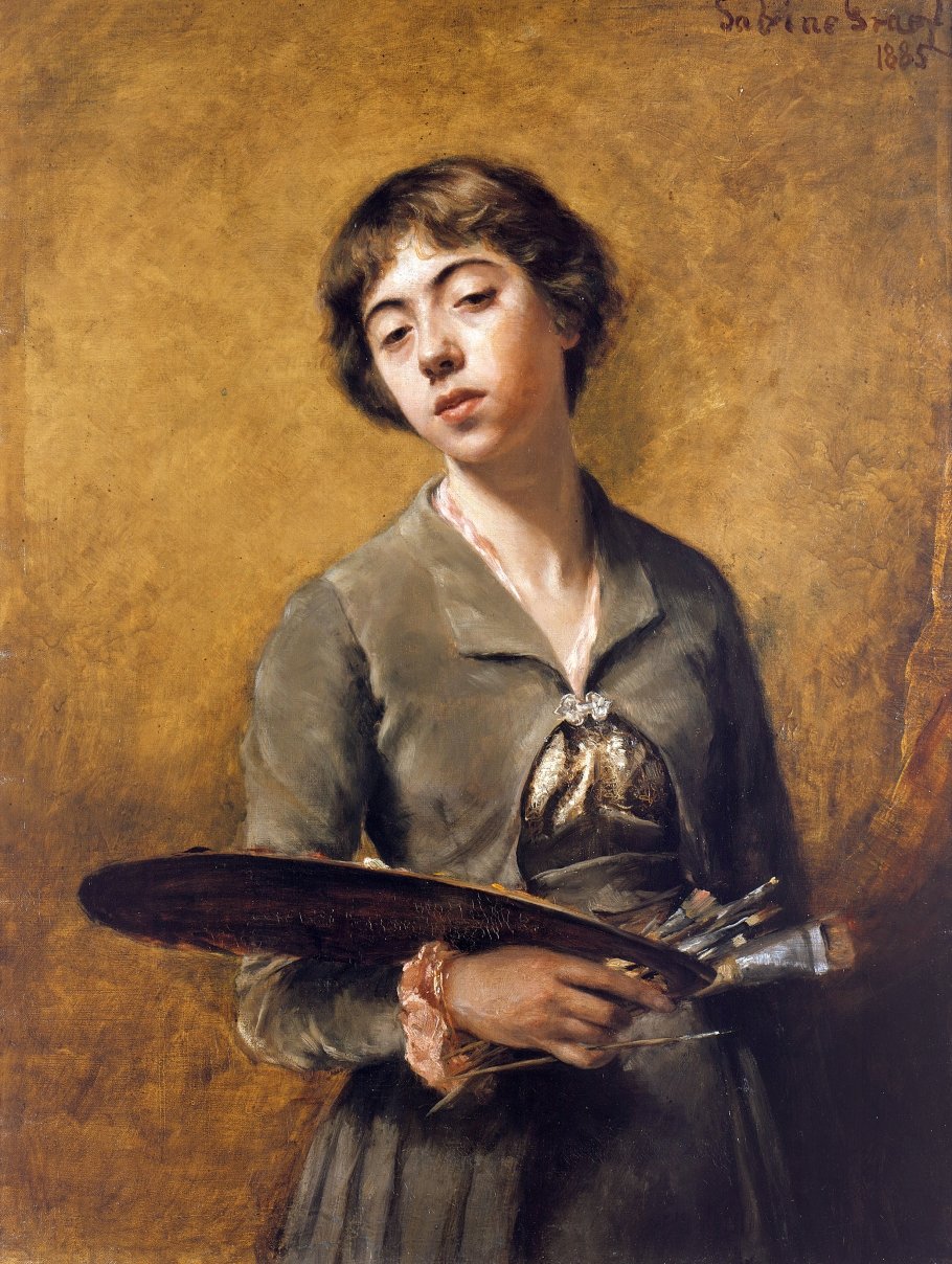  Sabine Lepsius, Selbstbildnis , 1885, © Staatliche Museen zu Berlin, Nationalgalerie / Jörg P. Anders