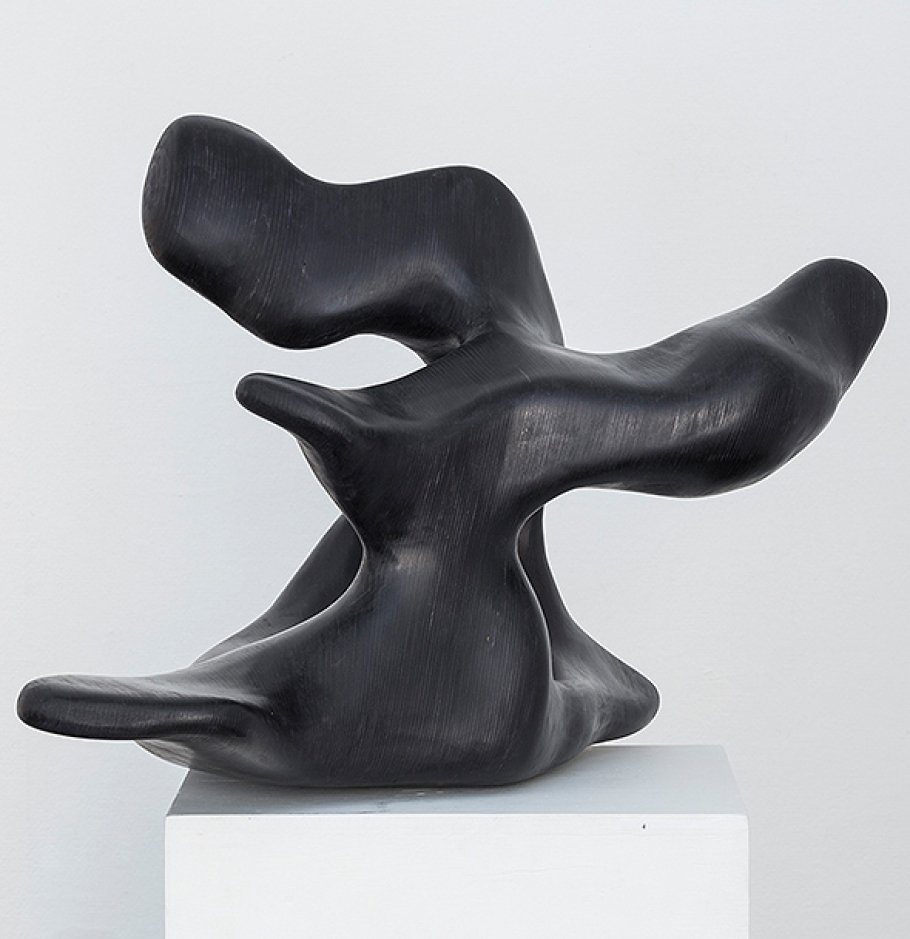 Peter Dörflinger, Nanu, 2015/16, Birkensperrholz, Beize, Wachs, 70x57x52 cm