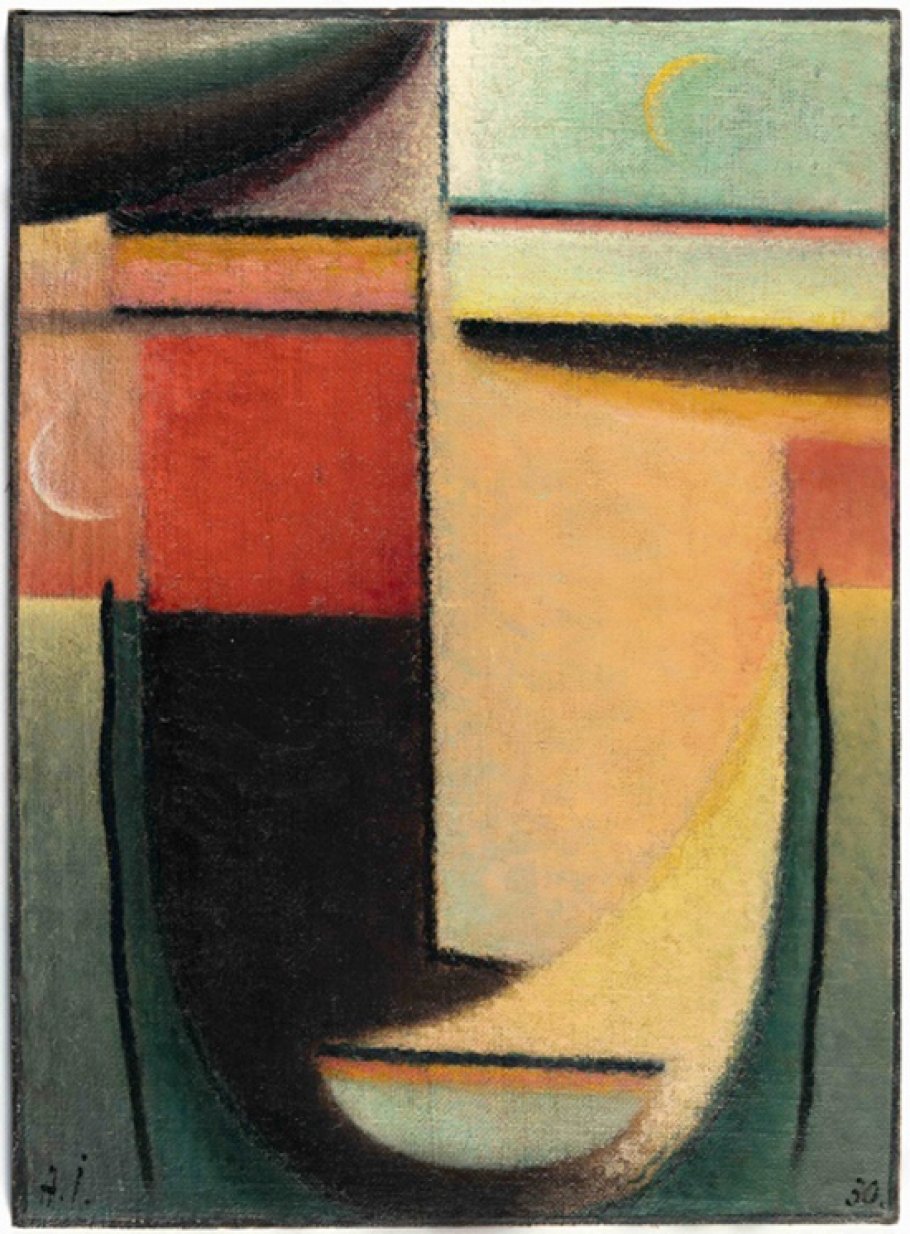 Alexej von Jawlensky, Abstrakter Kopf, 1930, Öl auf Papier mit Leinenprägung auf Karton, ca. 47 x 34 cm. Schätzpreis: € 400.000/600.000 | Foto: KARL & FABER Kunstauktionen