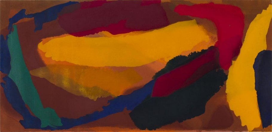 Gottfried Mairwöger, Ohne Titel, Öl auf Leinen, 1982 Murau, 270 x 131 cm
