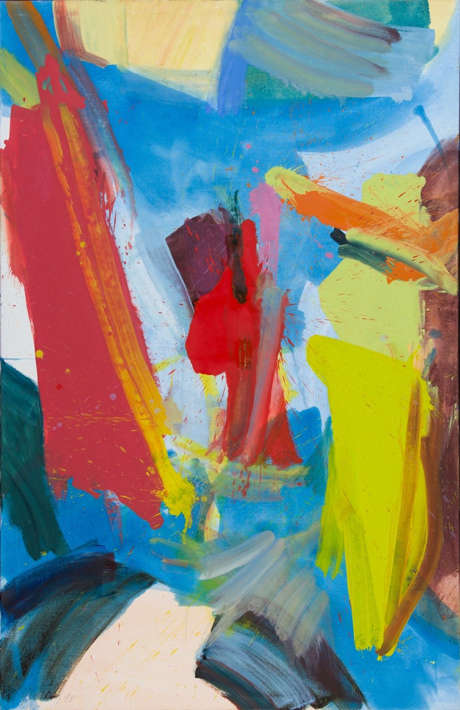 Joanna Gleich,Simson II , Öl auf Leinen, 2018, 200 x 130 cm