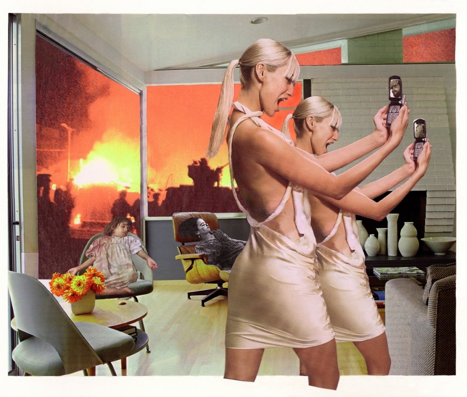 Photo Op, Martha Rosler, 2004-2008, Fotomontage, 50,8 x 61 cm, Courtesy of the Artist, Mitchell Innes and Nash, New York and Galerie Nagel Draxler Berlin/ Köln
