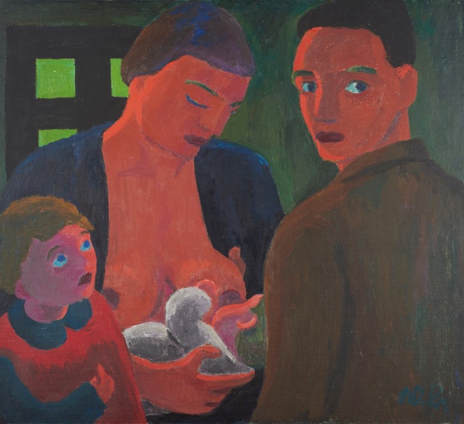 Werner Berg, Junge Familie (1932) © Bildrecht, Wien