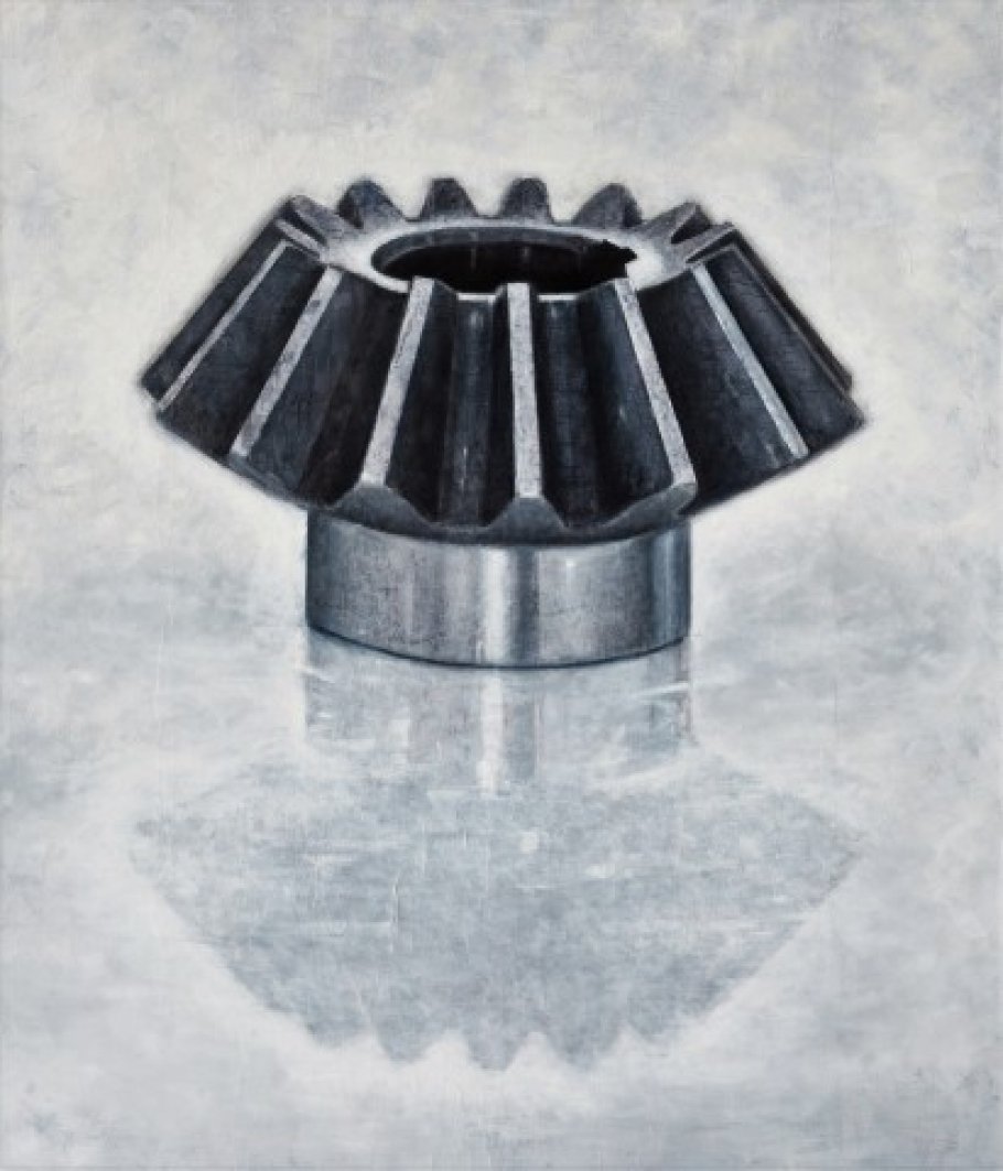 Richard Kaplenig, ZR V3, 2018, Öl auf Papier auf Leinwand, 200 x 170 cm