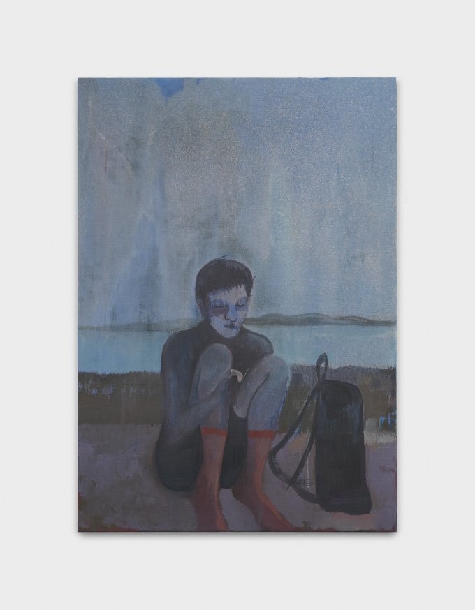 Sarah Buckner, Justin, 2019, Oil on canvas, 95 x 135 cm