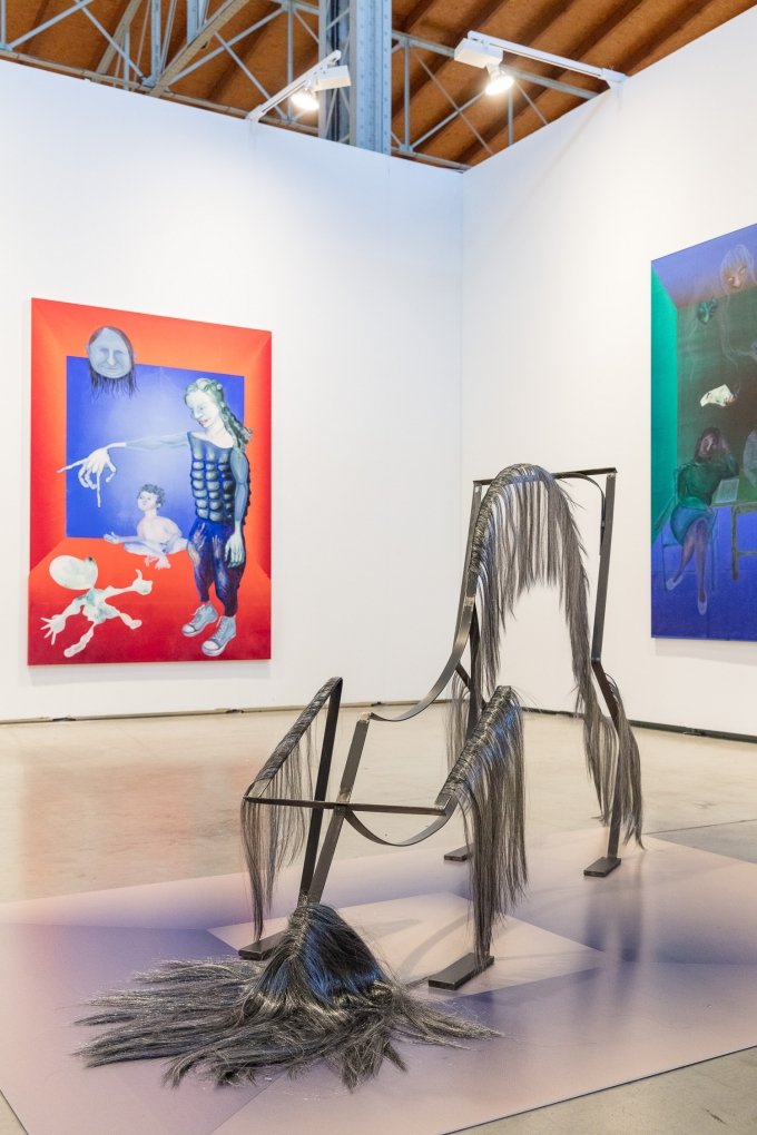 Anne Speier, 2018, Galerie Meyer Kainer, Messestand F12 (ZONE1), Vienna Contemporary | Foto: kunst-dokumentation.com