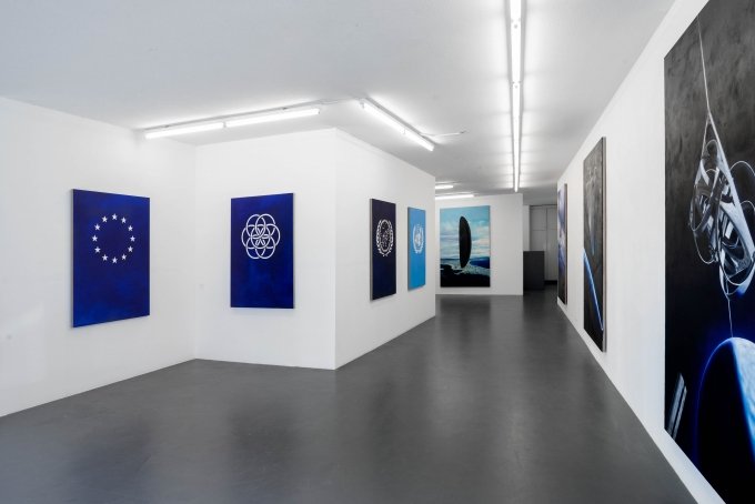 Mathis Gasser, Structures and Institutions, 2018, Ausstellungsansicht, Weiss Falk, Basel
