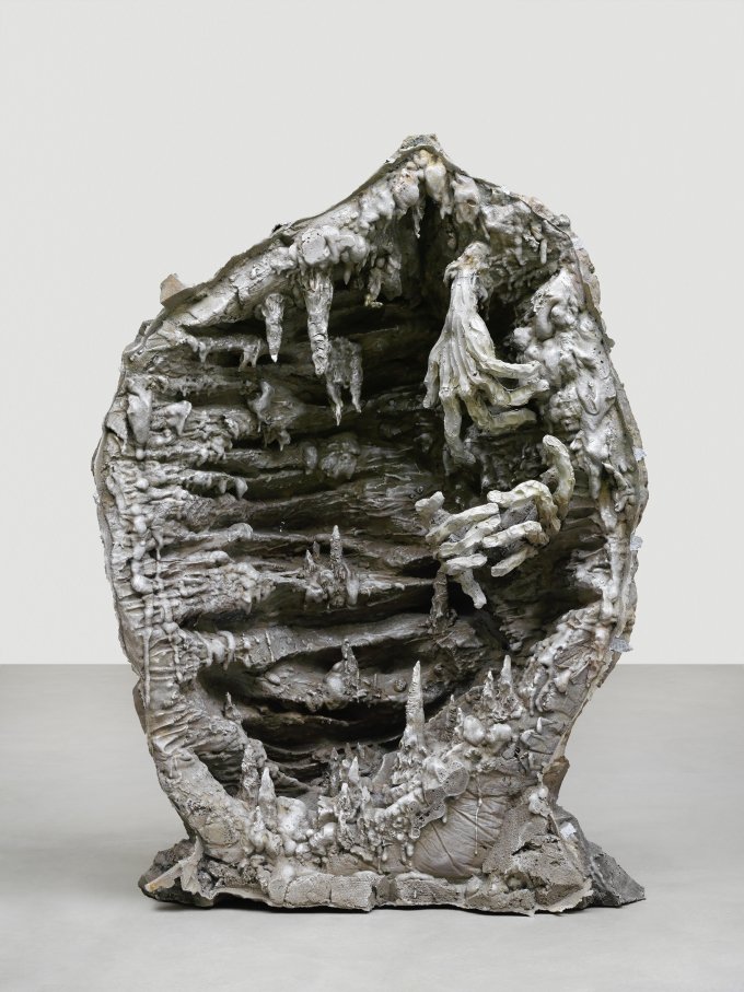 Jean-Marie Appriou, The cave of time (mythologique), 2018, Cast aluminum, Circa 130 x 170 x 80 cm