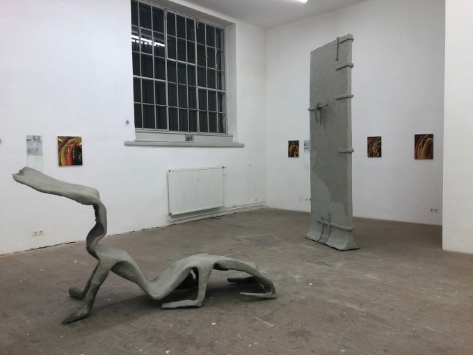 Laura Hinrichsmeyer, 2019, Ausstellungsansicht, Akademie der Bildenden Künste, Wien