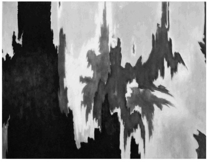 Robert Longo, Study for Untitled, 1956, 2013, Tinte und Kohle auf Pergament, 39,1 × 50,8 cm, 75,6 × 84,8 × 4,2 cm (gerahmt), Signiert auf der Vorderseite | Eingeliefert von PIN. Freunde der Pinakothek der Moderne e.V. Mit Dank an Galerie Thaddaeus Ropac, London/Paris/Salzburg