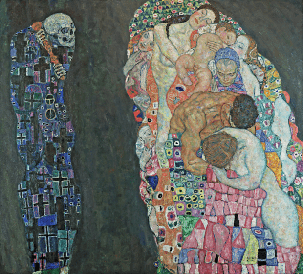 Gustav Klimt Der Lebensbaum Mittelteil Kunstdruck Leinwandbild Glasbild