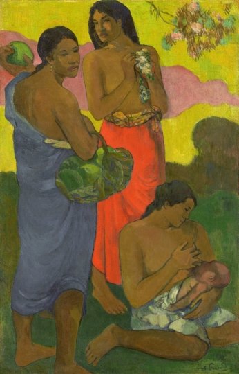Paul Gauguin, Maternité II, 1899, Öl auf Sackleinen, 94.7 x 61 cm, erzielter Preis $ 105,730,000, © Christie’s Images Limited 2022