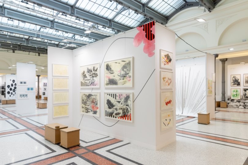 Galerie Malte Uekermann, Solopräsentation von Jens Hanke, ausgezeichnet mit dem LEUE & NILL Award für die beste Standgestaltung, Foto: paper positions