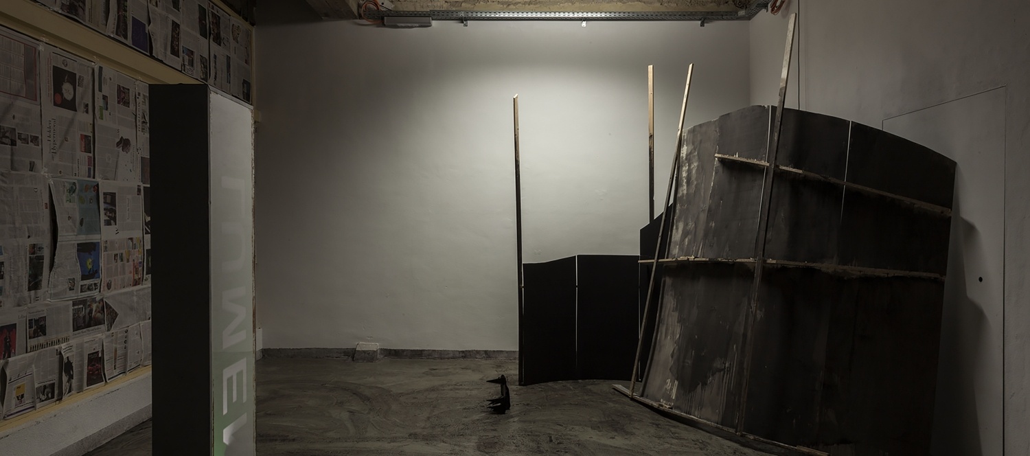 Eugen Wist, Studio Shells, 2018, Ausstellungsansicht, Skulpturinstitut, Wien
