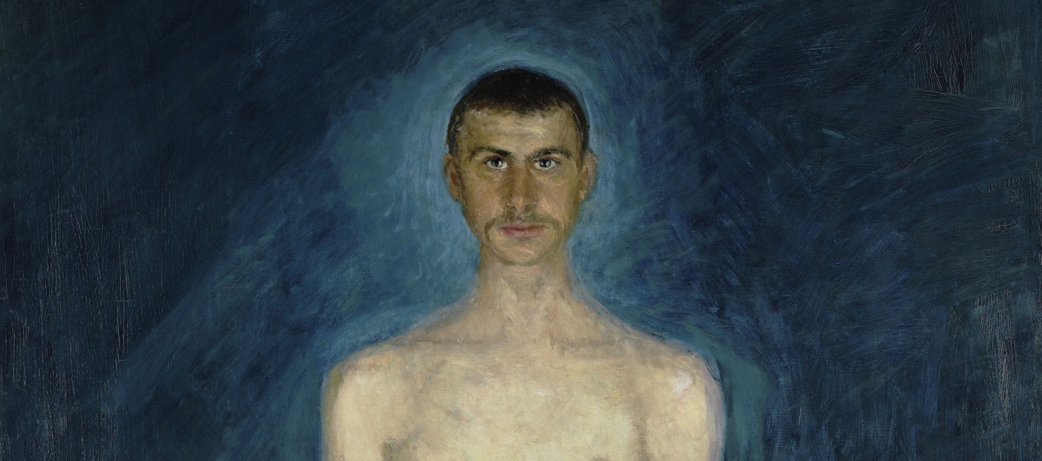 Richard Gerstl, Selbstbildnis als Halbakt, 1902/04, Öl auf Leinwand, 159 x 109 cm | Foto: Leopold Museum, Wien/Manfred Thumberger