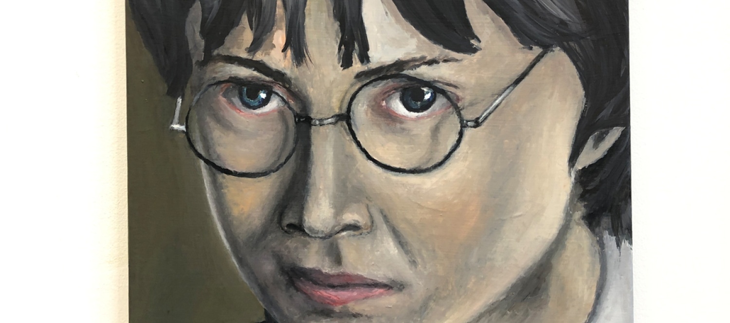 Luca Ilic, MR. AND MRS. DURSLEY, OF NUMBER FOUR, PRIVET DRIVE, WERE PROUD TO SAY THAT THEY WERE PERFECTLY NORMAL, 2020, oil on canvas | Courtesy Paul Makowsky | Foto: PARNASS