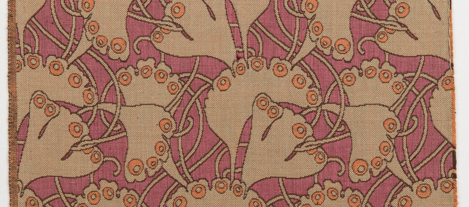 KOLOMAN MOSER | Stoffmuster Palmenblatt, 1898, Ausführung: Joh. Backhausen & Söhne | © MAK/Katrin Wißkirchen