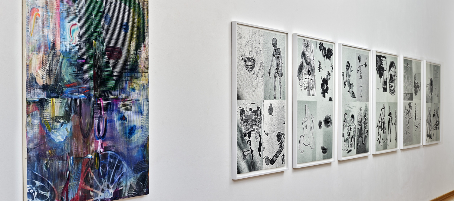 Markus Oehlen – Neue Arbeiten, Ausstellungsansicht Galerie Sabine Knust 2019 (© Galerie Sabine Knust/Courtesy Markus Oehlen und Galerie Sabine Knust) 