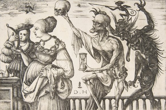 Daniel Hopfer Tod und Teufel überraschen zwei Frauen, ca. 1510–1515 Radierung The Metropolitan Museum of Art, New York