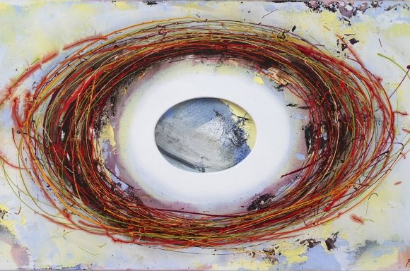 Ungeahnte Tiefen, 2018, Acryl auf Leinwand, 80 x 155 cm