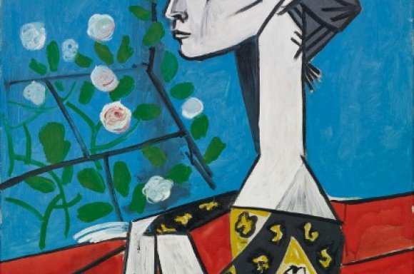 Pablo Picasso, Madame Z (Jacqueline mit Blumen), 1954, Öl auf Leinwand, Sammlung Catherine Hutin © Succession Picasso/VG Bild-Kunst, Bonn 2019. Photo: Claude Germain
